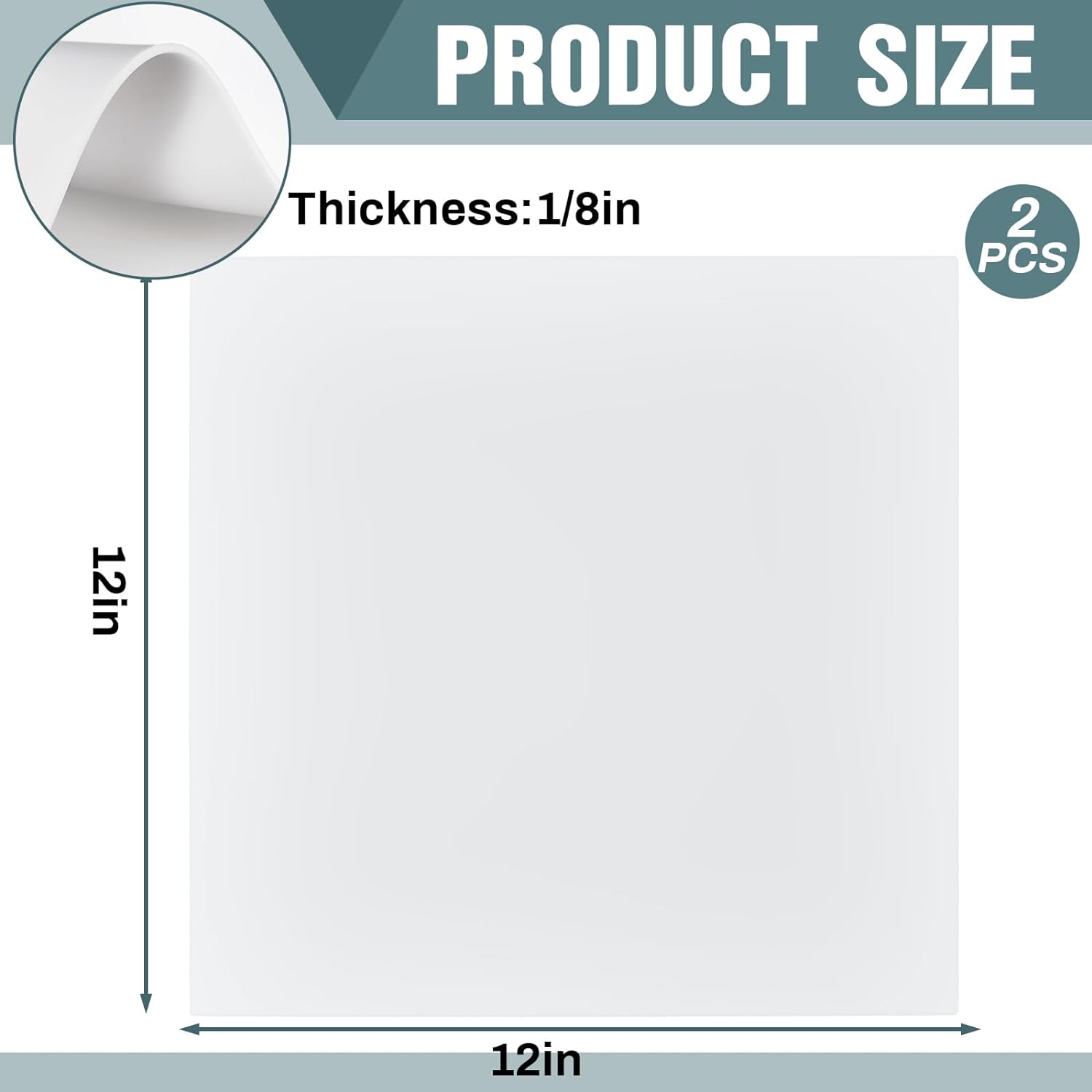 Arkusz gumy silikonowej 12 x 12 cali, biała podkładka gumowa 1/8 cala, wytrzymały, żaroodporny materiał gumowej uszczelki - dostawcy Paidu